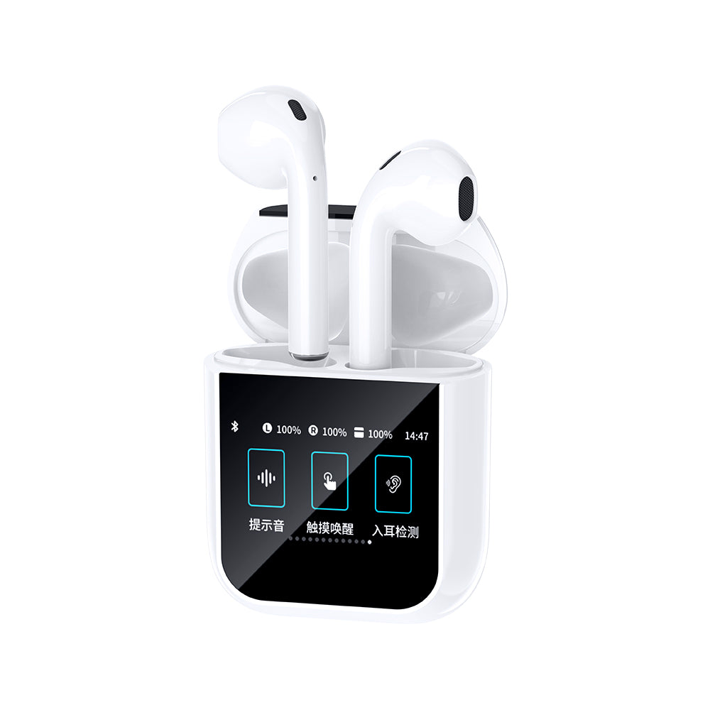 Wiwu Airbuds T24 Dokunmatik LCD Ekranlı TWS Bluetooth Kulaklık v5.4 Wiwu Airbuds T24 Dokunmatik LCD Ekranlı TWS Bluetooth Kulaklık v5.4